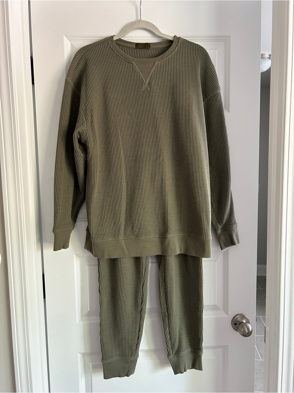 Nuuds Waffle Jogger Set SZ M